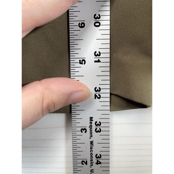 Kenneth Cole Reaction Pants Mens 40x32 Taupe Soft Operator Dress Flat Front - Picture 6 of 11